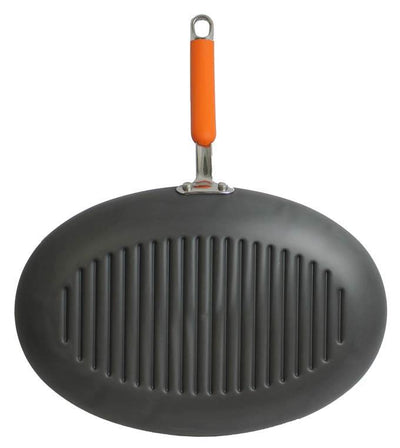 Rachael Ray 80652 15" Oval Anodized Nonstick Grill Pan Skillet - Open Box
