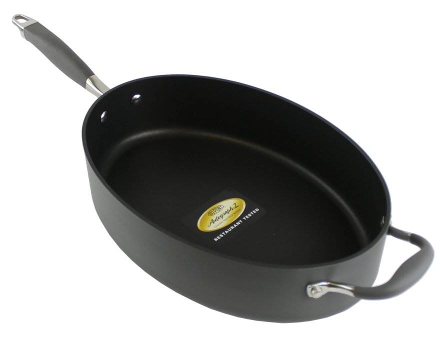 Rachael Ray Advanced 5 Qt. Covered Oval Saute Pan Kitchen Cookware - Open Box