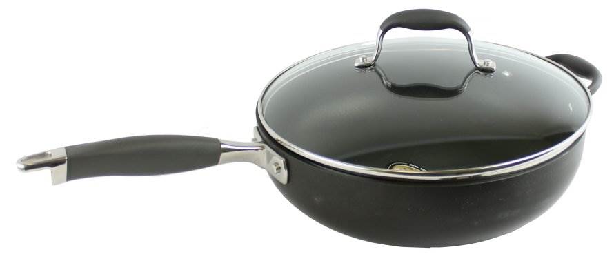 Anolon 81990 5.5 Qt. 12" Covered Round Saucier Pan Kitchen Cookware NonStick