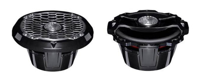 2) ROCKFORD FOSGATE M282B 8" 200W Black 2-Way Full-Range Marine/Boat Speakers