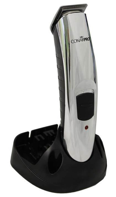CONAIR Pro 11 Piece Chrome Electric Rechargeable MensTrimmer Grooming - Open Box