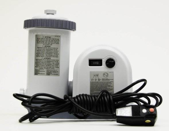 INTEX 1500 GPH Easy Set Pool Filter Pump w/Timer & GFCI - Open Box