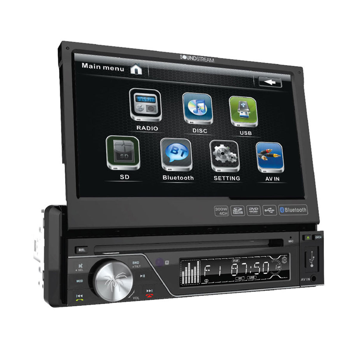 Soundstream VIR-7830B 7" LCD TouchScreen CD/DVD/MP3 Car Player USB/SD Receiver