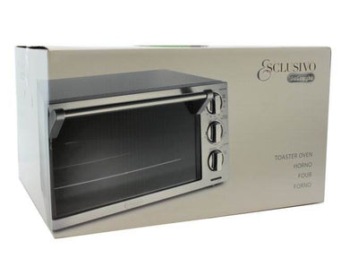 DeLonghi 1400W 0.5 cu. ft 6 Slice Toaster/Oven w/Broiler Non Stick -Broken Timer