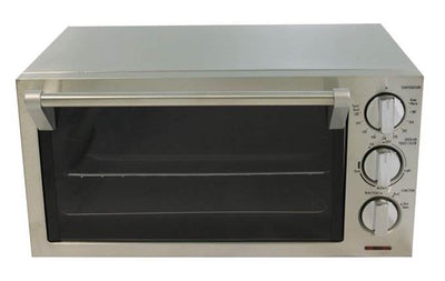 DeLonghi 1400W 0.5 cu. ft 6 Slice Toaster/Oven w/Broiler Non Stick -Broken Timer