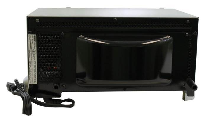 DeLonghi 1400W 0.5 cu. ft 6 Slice Toaster/Oven w/Broiler Non Stick -Broken Timer