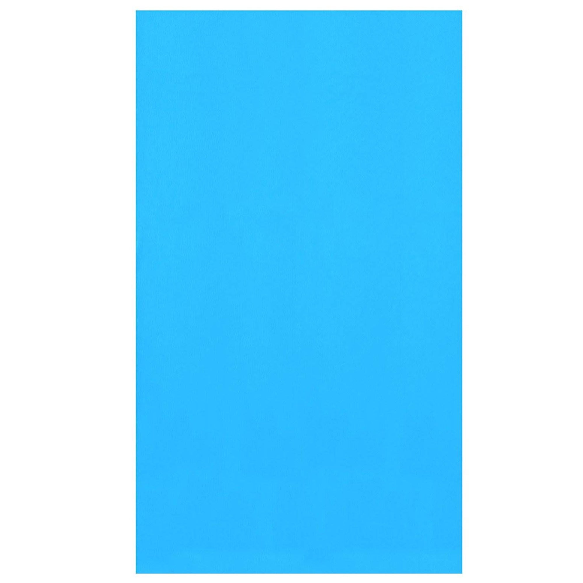 Swimline 15' Round Above Ground Swimming Pool Overlap Liner, Solid Blue