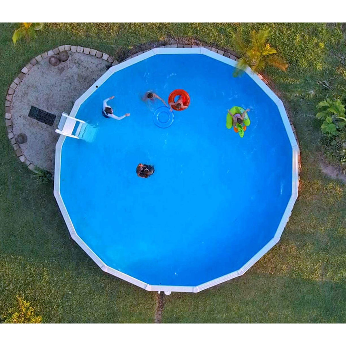 Swimline 18' Blue Above Ground Swimming Pool Overlap Liner (Open Box) (6 Pack)