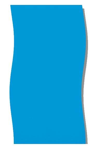 Swimline 18' Solid Blue Round Above Ground Swimming Pool Overlap Liner (Used)