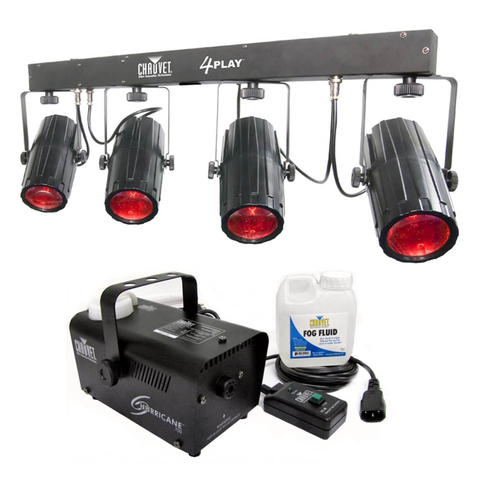 Chauvet DJ PLAY LED DMX Novelty Light Bar Effect System + H700 Fog/Smoke Machine