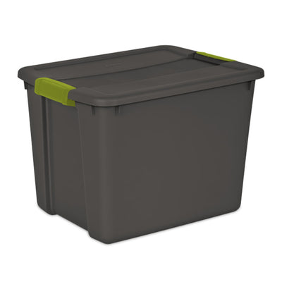 Sterilite 12 Gallon Versatile Rectangular Latch Tote with Handles, Gray (6 Pack) - VMInnovations