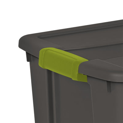 Sterilite 12 Gallon Versatile Rectangular Latch Tote w/ Handles, Gray (24 Pack) - VMInnovations