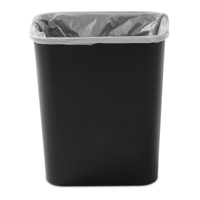 Sterilite 7.8 Gallon SwingTop Kitchen Wastebasket Trash Can, Black (24 Pack)