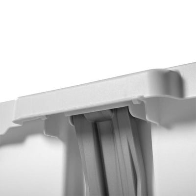 Sterilite 11.9 Gal Rectangle Step On Trash Kitchen Wastebasket, White (8 Pack) - VMInnovations