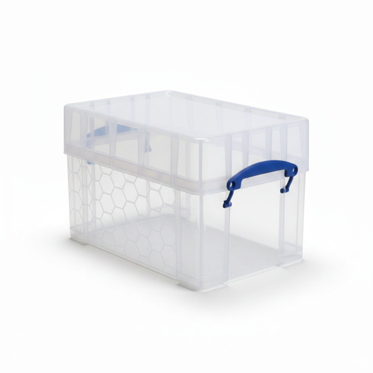 Really Useful Box 9 Liters Transparent Storage Container with Snap Lid, 4 Pack