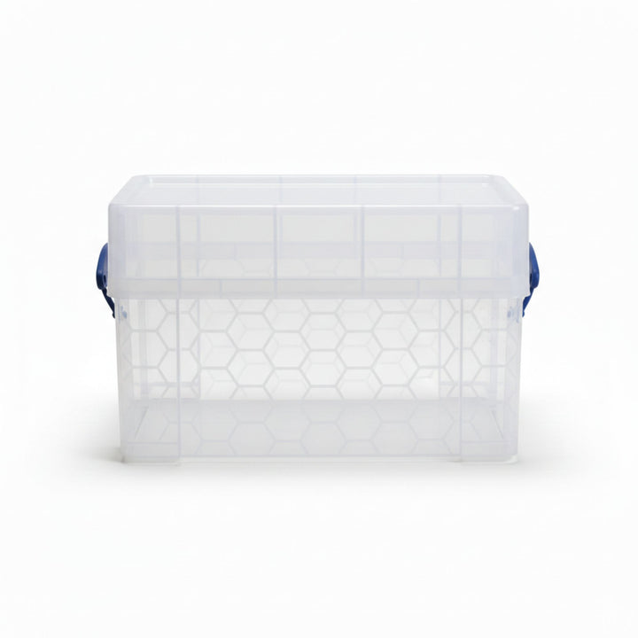 Really Useful Box 9 Liters Transparent Storage Container with Snap Lid, 4 Pack - VMInnovations