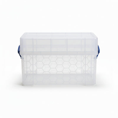 Really Useful Box 9 Liters Transparent Storage Container w/Snap Lid, 4pk (Used)