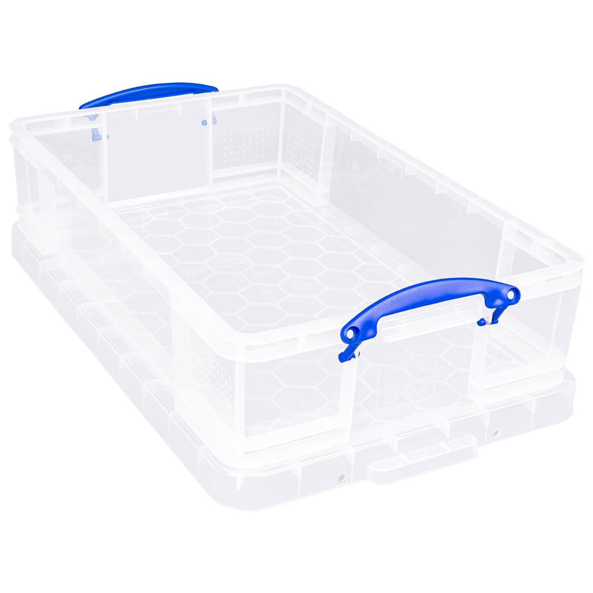Really Useful Box 33L Storage Container w/Snap Lid & Clip Lock, Clear (Open Box)
