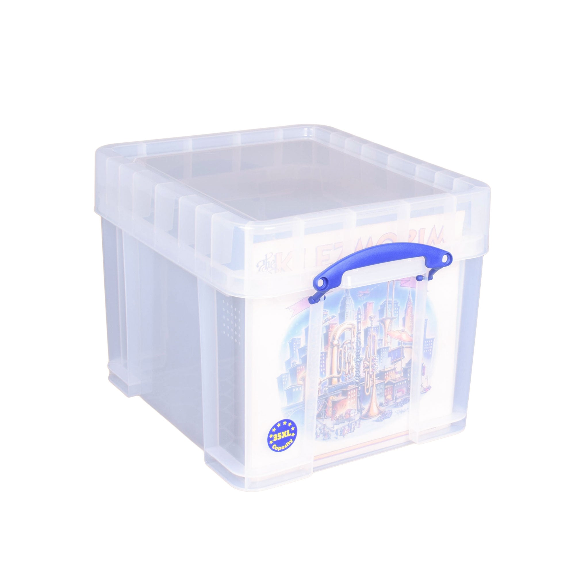 Really Useful Box 35 Liter Storage Container w/Lid & Clip Lock Handle (Open Box) - VMInnovations