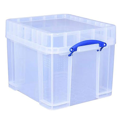 Really Useful Box 35 Liters Transparent Container w/Snap Lid, 3pk(Open Box) - VMInnovations