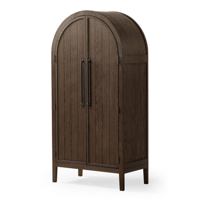 Maven Lane Selene Classical Wooden Cabinet in Antiqued Brown Finish (Used) - VMInnovations