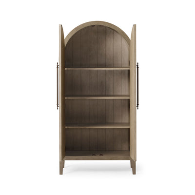 Maven Lane Selene Classical Wooden Cabinet in Antiqued Grey Finish (For Parts) - VMInnovations