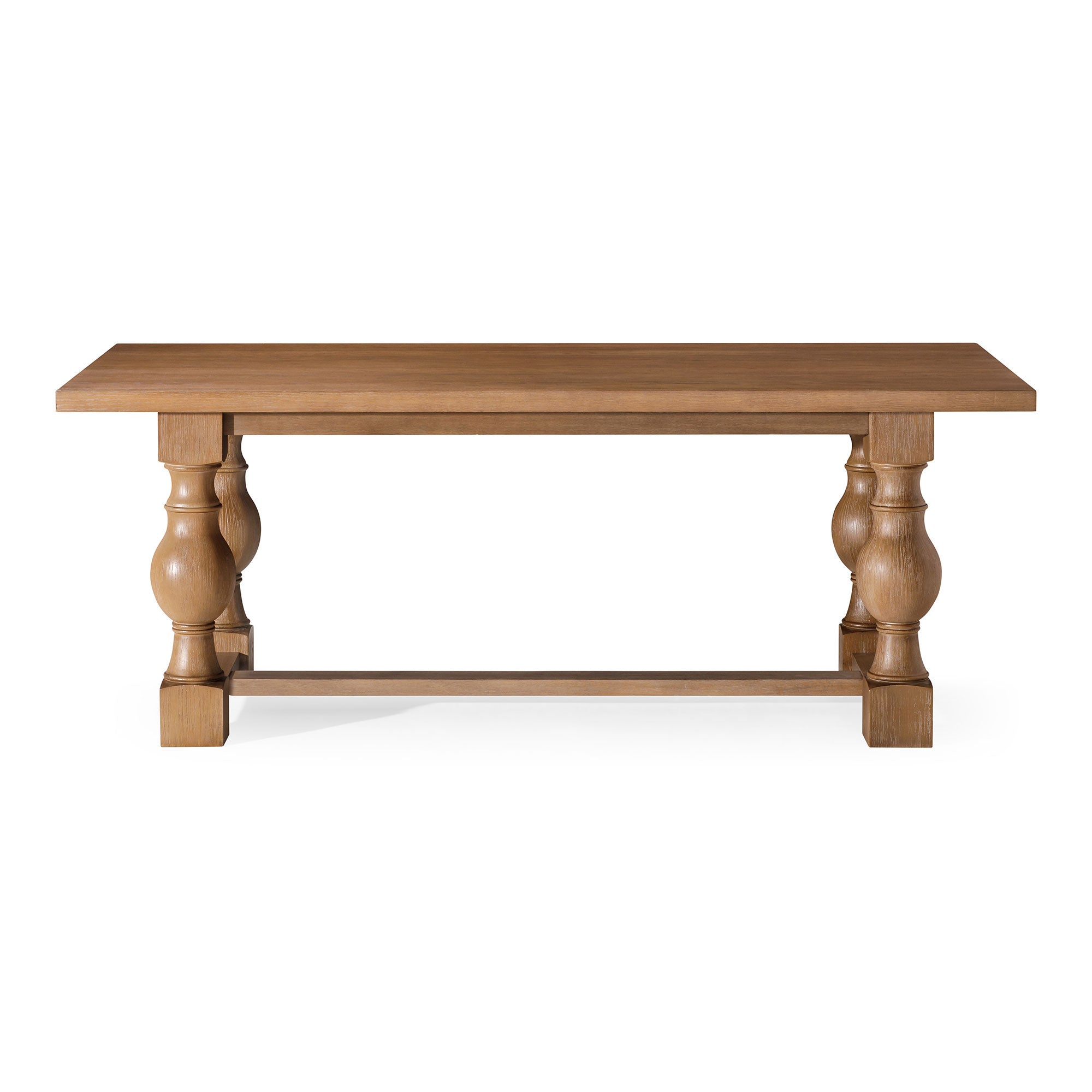 Maven Lane Leon Traditional Wooden Dining Table in Natural Finish (Open Box) - VMInnovations