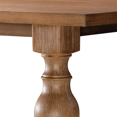 Maven Lane Leon Traditional Wooden Dining Table in Natural Finish (Open Box) - VMInnovations