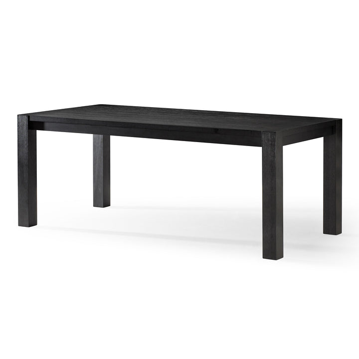 Maven Lane Contemporary Wooden Dining Table in Refined Black Finish (Damaged) - VMInnovations