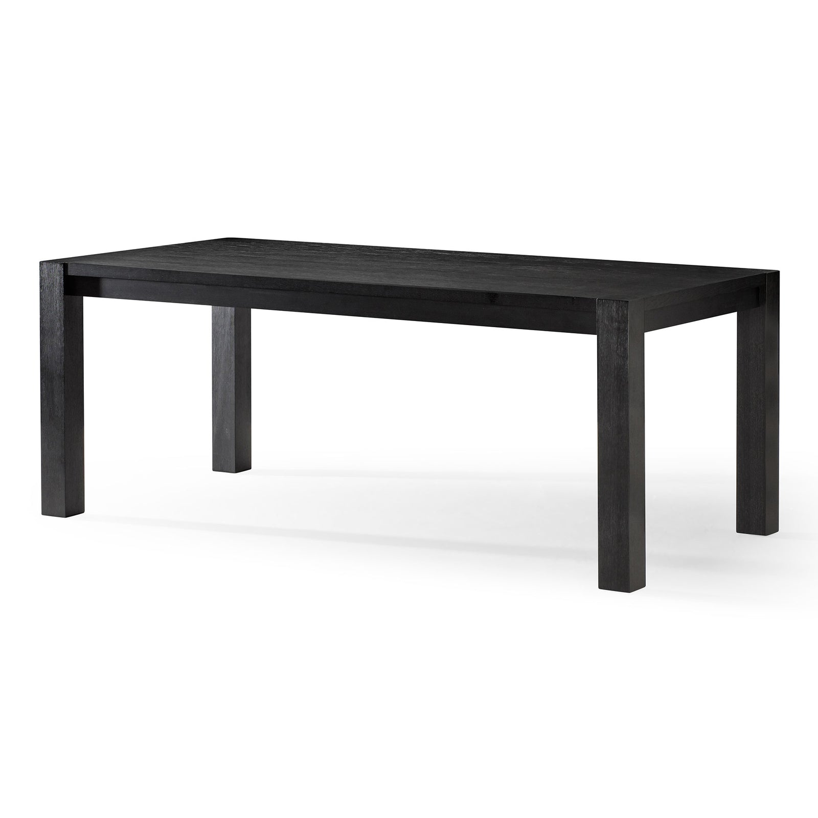 Maven Lane Contemporary Wooden Dining Table in Refined Black Finish (Open Box) - VMInnovations