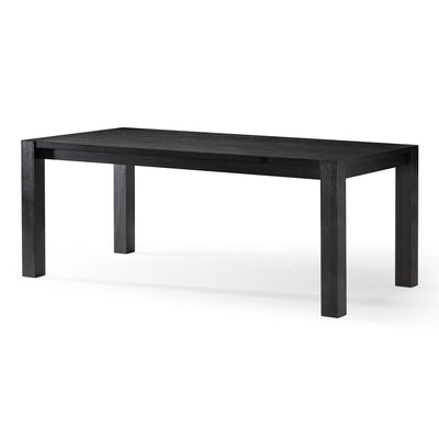 Maven Lane Cleo Contemporary Wooden Dining Table in Refined Black Finish