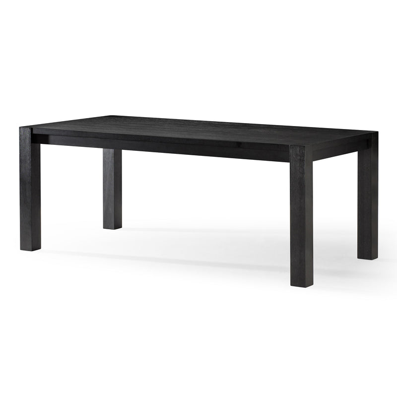 Maven Lane Cleo Contemporary Wooden Dining Table in Refined Black Finish