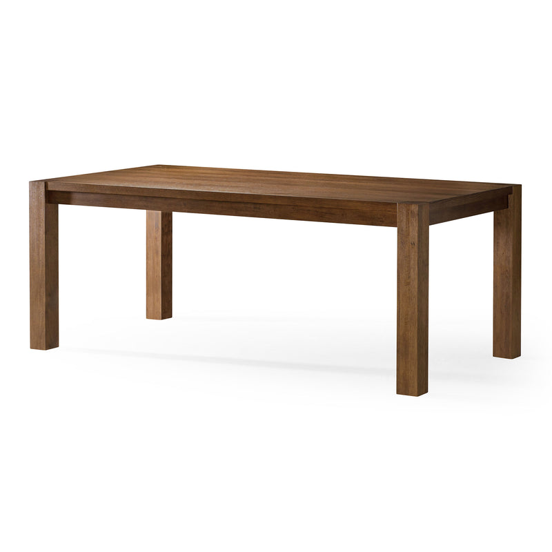 Maven Lane Cleo Contemporary Wooden Dining Table in Refined Brown Finish