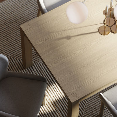 Maven Lane Cleo Contemporary Wooden Dining Table in Refined Grey Finish (Used)