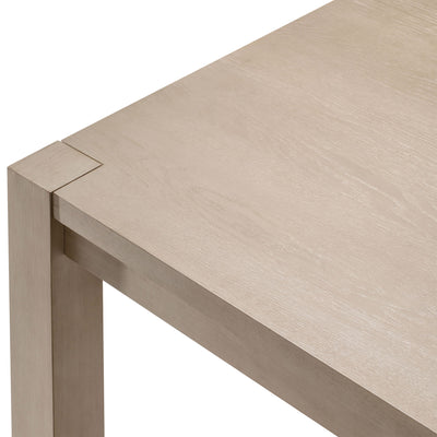 Maven Lane Cleo Wooden Dining Table in Refined White Finish (Open Box)