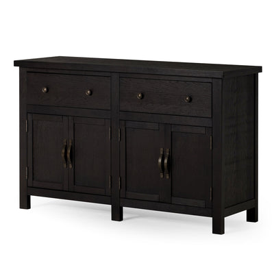 Maven Lane Felix Rustic Wooden Sideboard in Weathered Black Finish (For Parts)