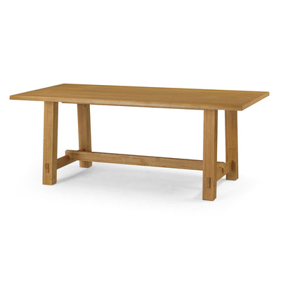 Maven Lane Yves Rectangular Wooden Dining Table in Weathered Natural Finish