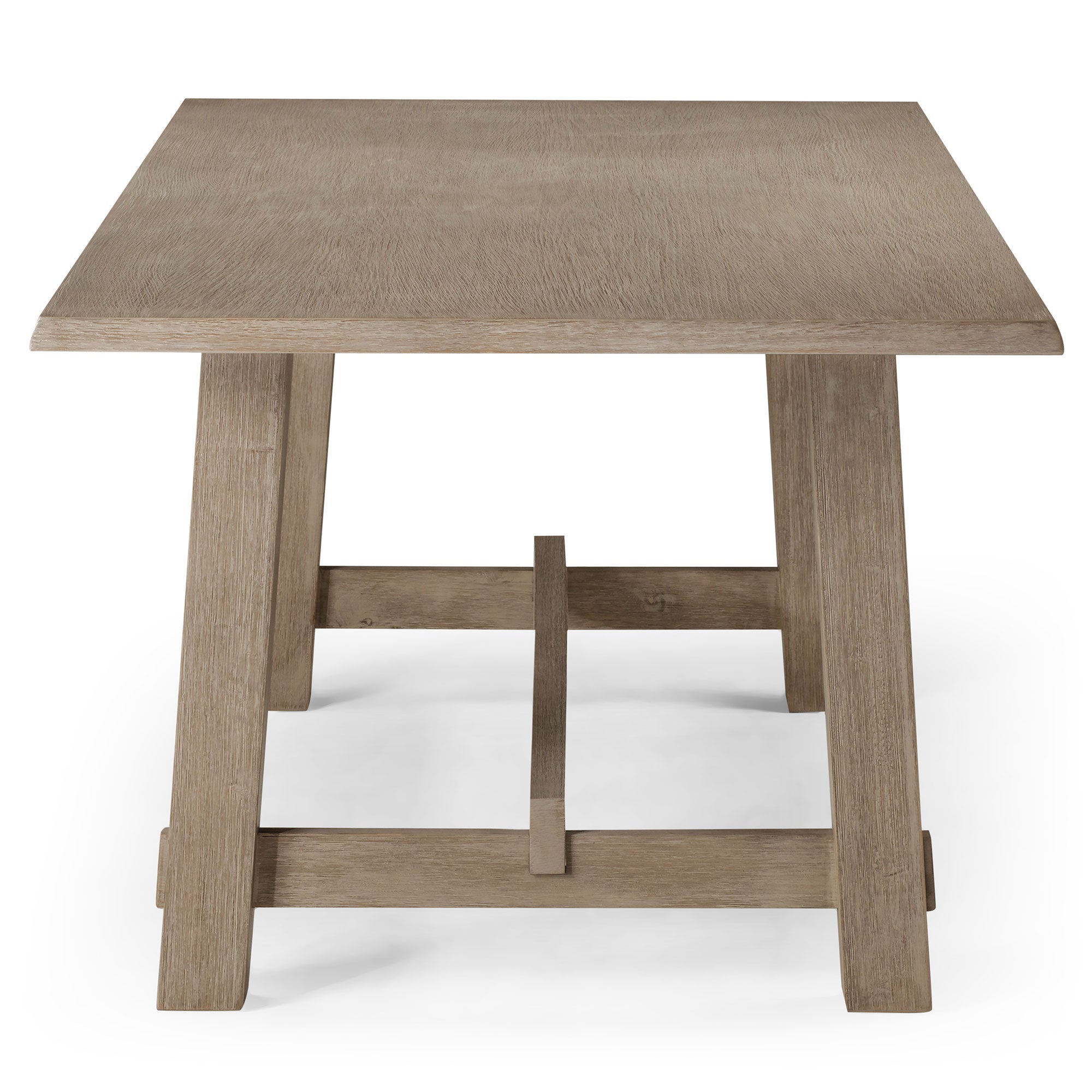 Maven Lane Yves Wooden Dining Table in Weathered Grey Finish (Damaged)