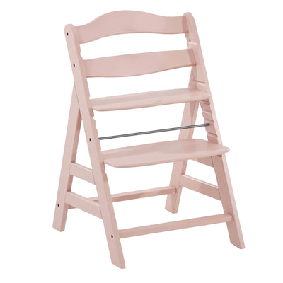 hauck Alpha+ Grow Along Wooden Highchair, Beechwood, Rose Finish (Open Box)