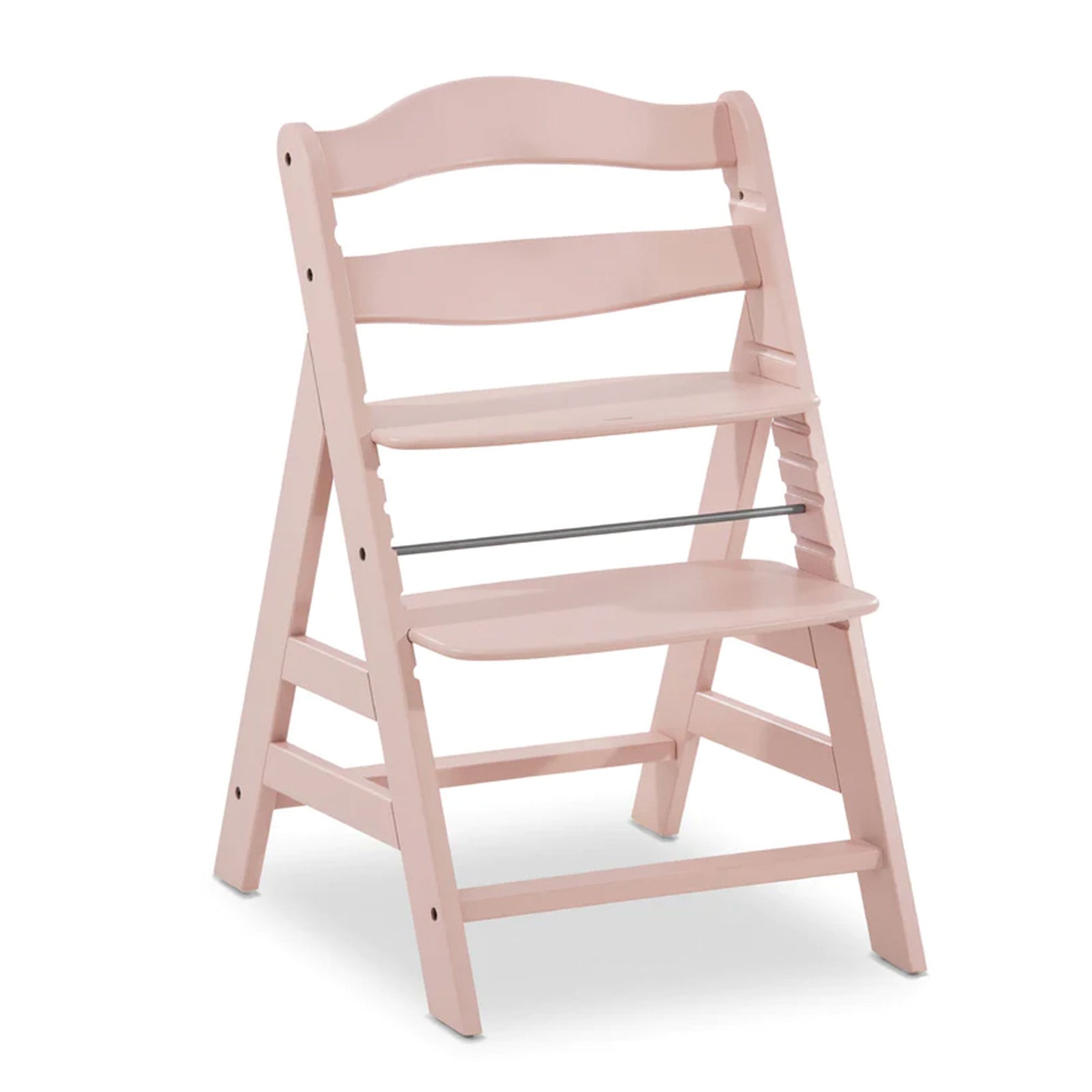 hauck Alpha+ Grow Along Adjustable Wooden Highchair, Beechwood, Rose Finish - VMInnovations