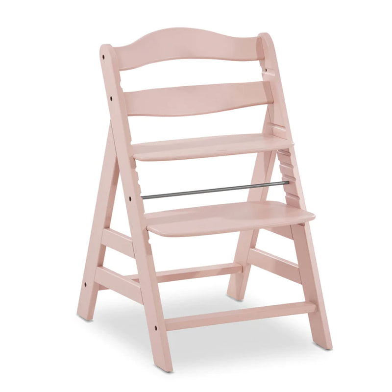 hauck Alpha+ Grow Along Wooden Highchair, Beechwood, Rose Finish (Open Box)