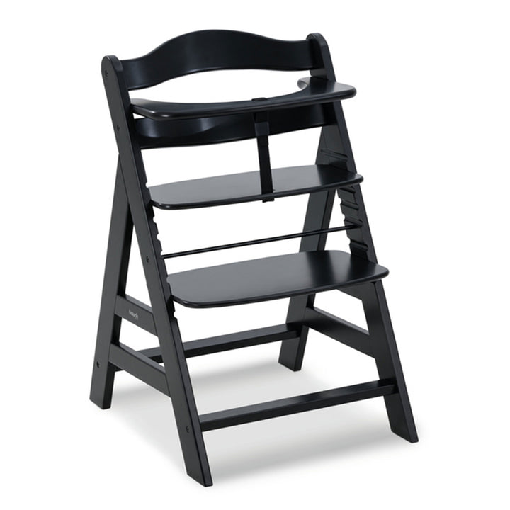 hauck Alpha+ Grow Along Adjustable Wooden Highchair, Beechwood, Black Finish