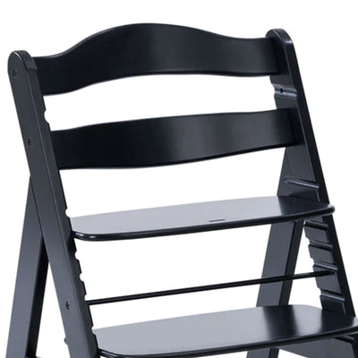 hauck Alpha+ Grow Adjustable Wooden Highchair, Beechwood, Black Finish (Used) - VMInnovations