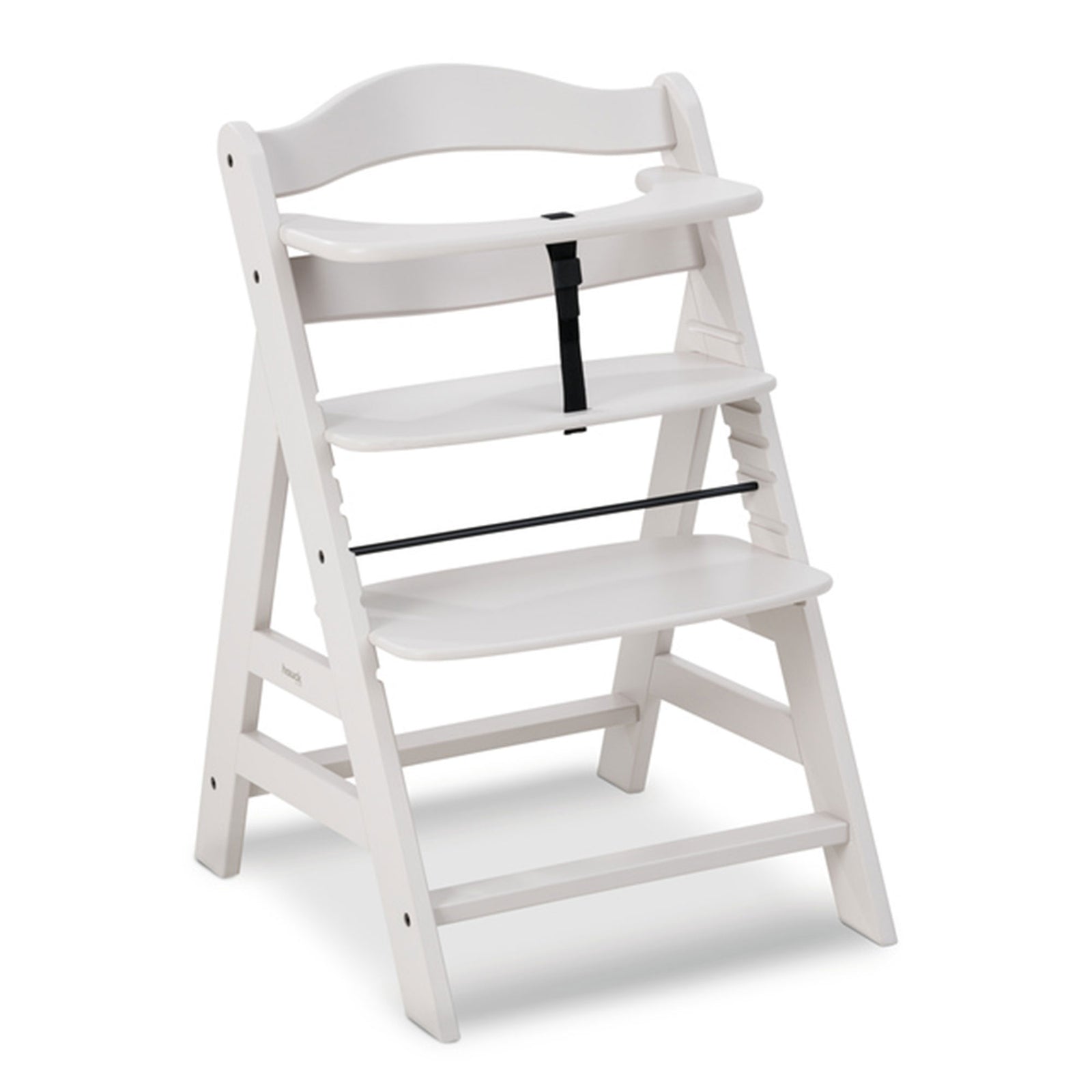 hauck Alpha+ Grow Along Adjustable Wooden Highchair, Beechwood, Creme Finish - VMInnovations