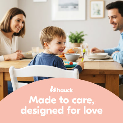 hauck Alpha+ Grow Along Adjustable Wooden Highchair, Beechwood, (Open Box) - VMInnovations