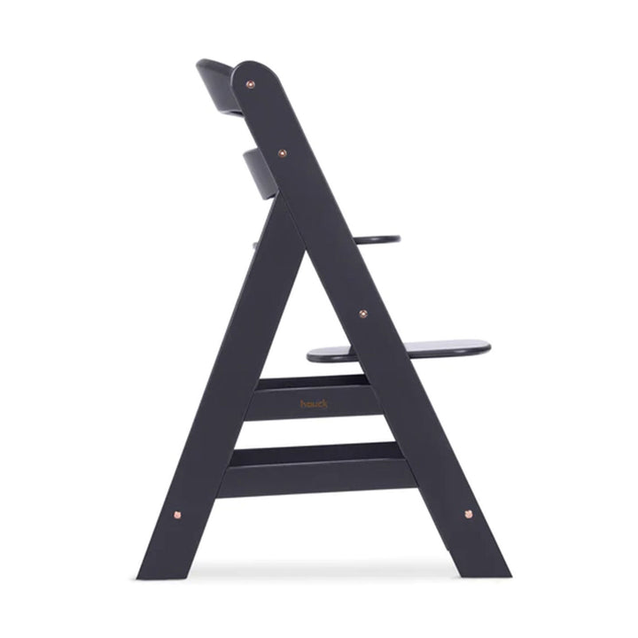 hauck Alpha+ Grow Along Adjustable Wooden Highchair, Beechwood, Dark Grey Finish