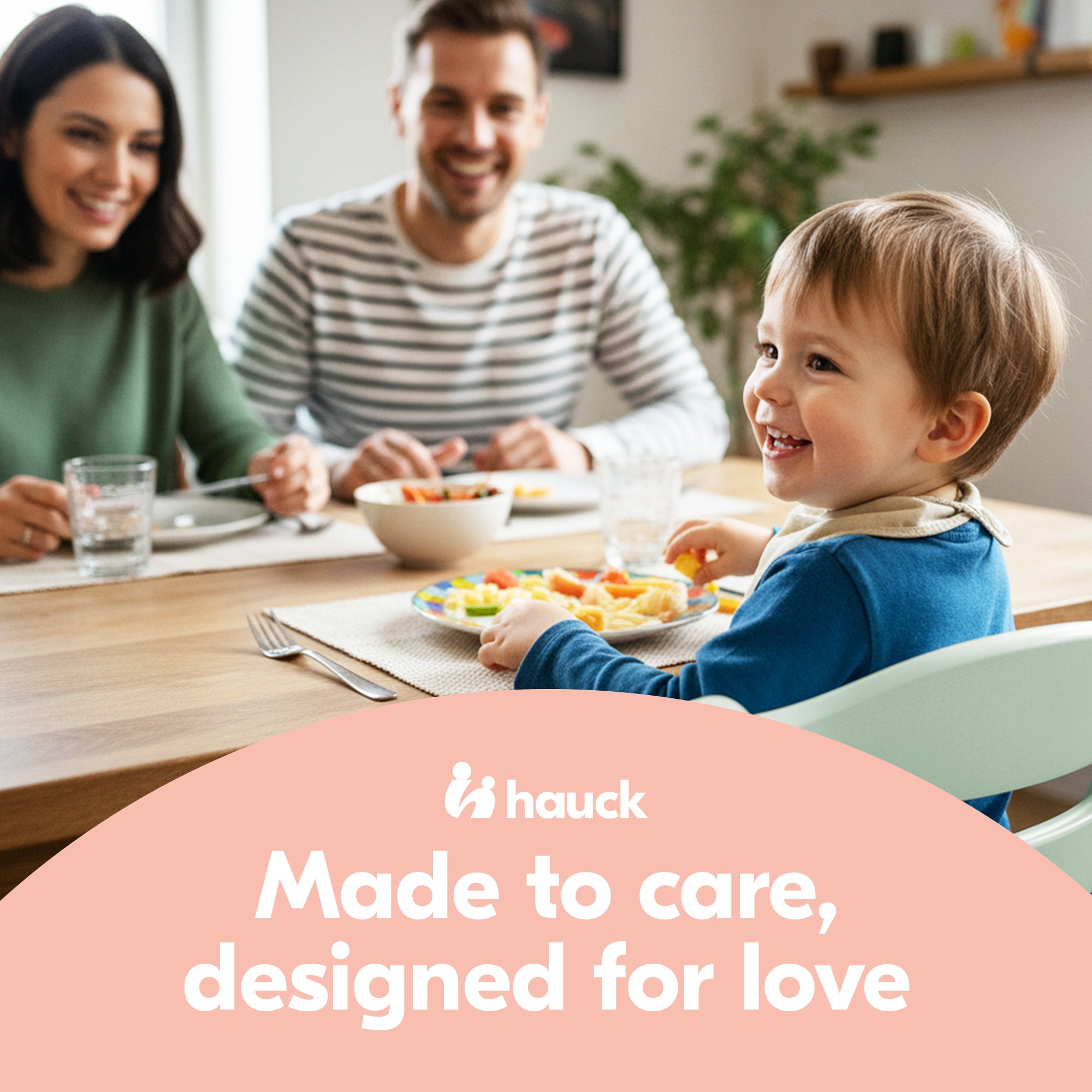 hauck Alpha+ Grow Along Adjustable Wooden Highchair, Beechwood, Mint (Open Box) - VMInnovations