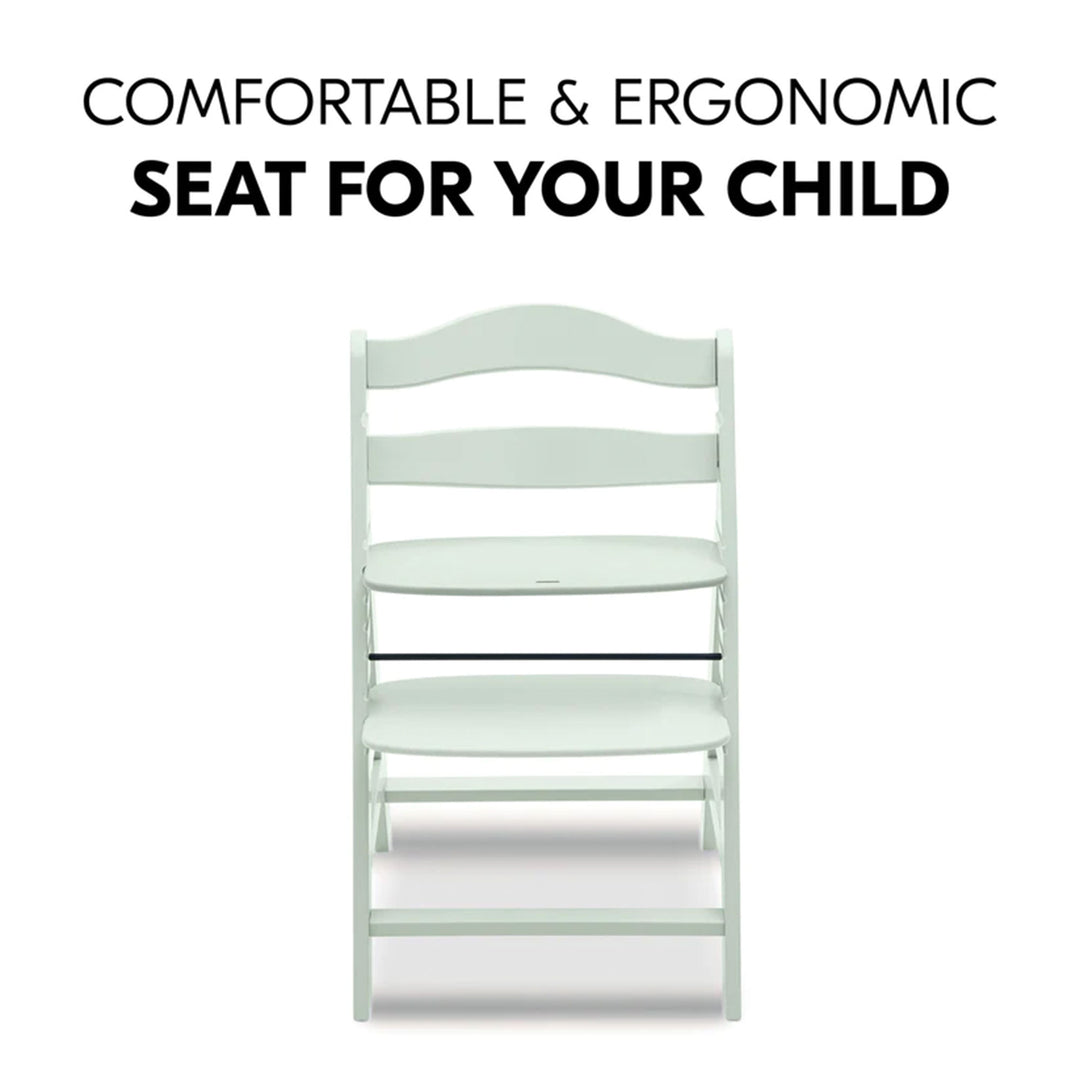 hauck Alpha+ Grow Along Adjustable Wooden Highchair, Beechwood, Mint (Open Box)