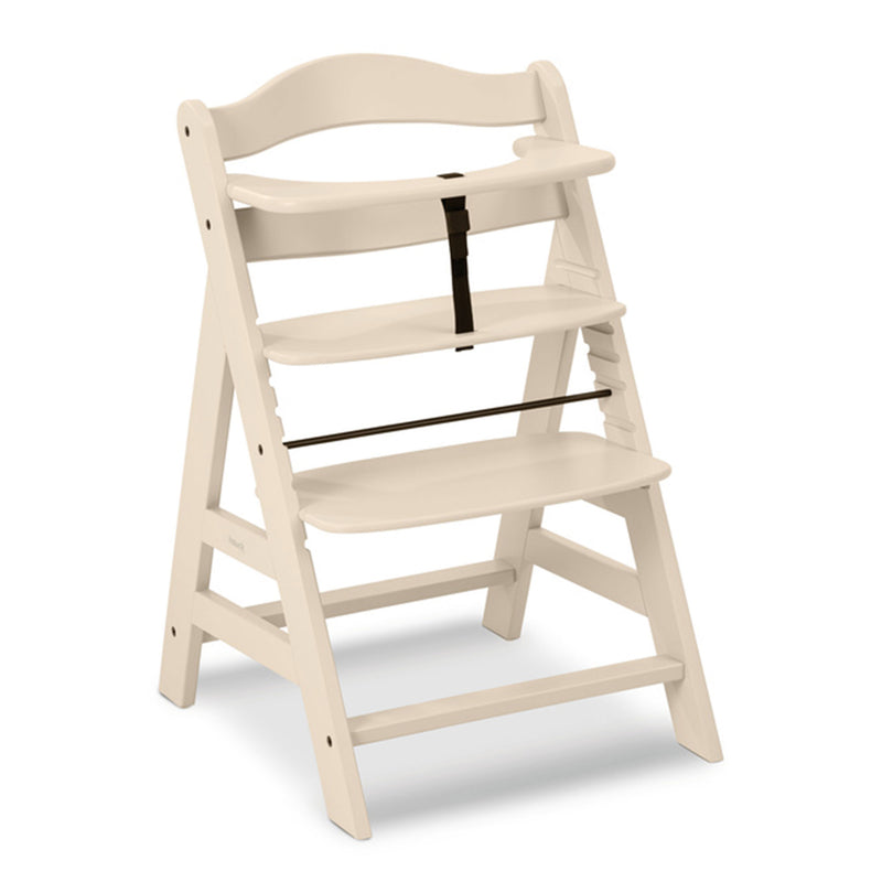 hauck Alpha+ Grow Along Adjustable Wooden Highchair, Beechwood, Vanilla(Used)