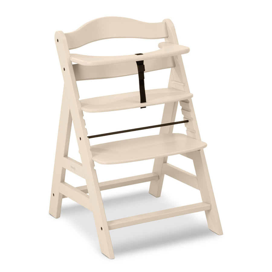 hauck Alpha+ Grow Along Adjustable Wooden Highchair, Beechwood, Vanilla(Used) - VMInnovations